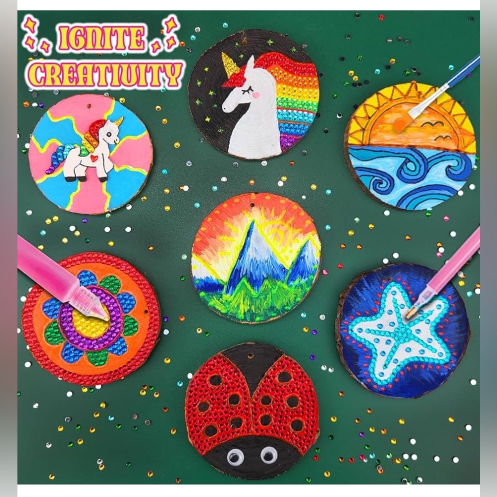 Glow in the Dark Wooden Painting Craft Kit - Picture 4 of 4